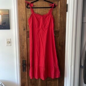 XL coral sundress never worn, tag in place from Nordstrom rack